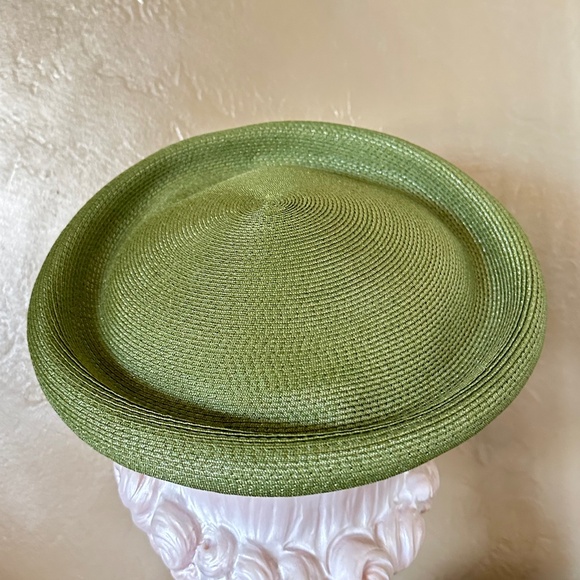 FETCHING 1950s\' GREEN STRAW  TAM WITH FRONT BOW main image 8